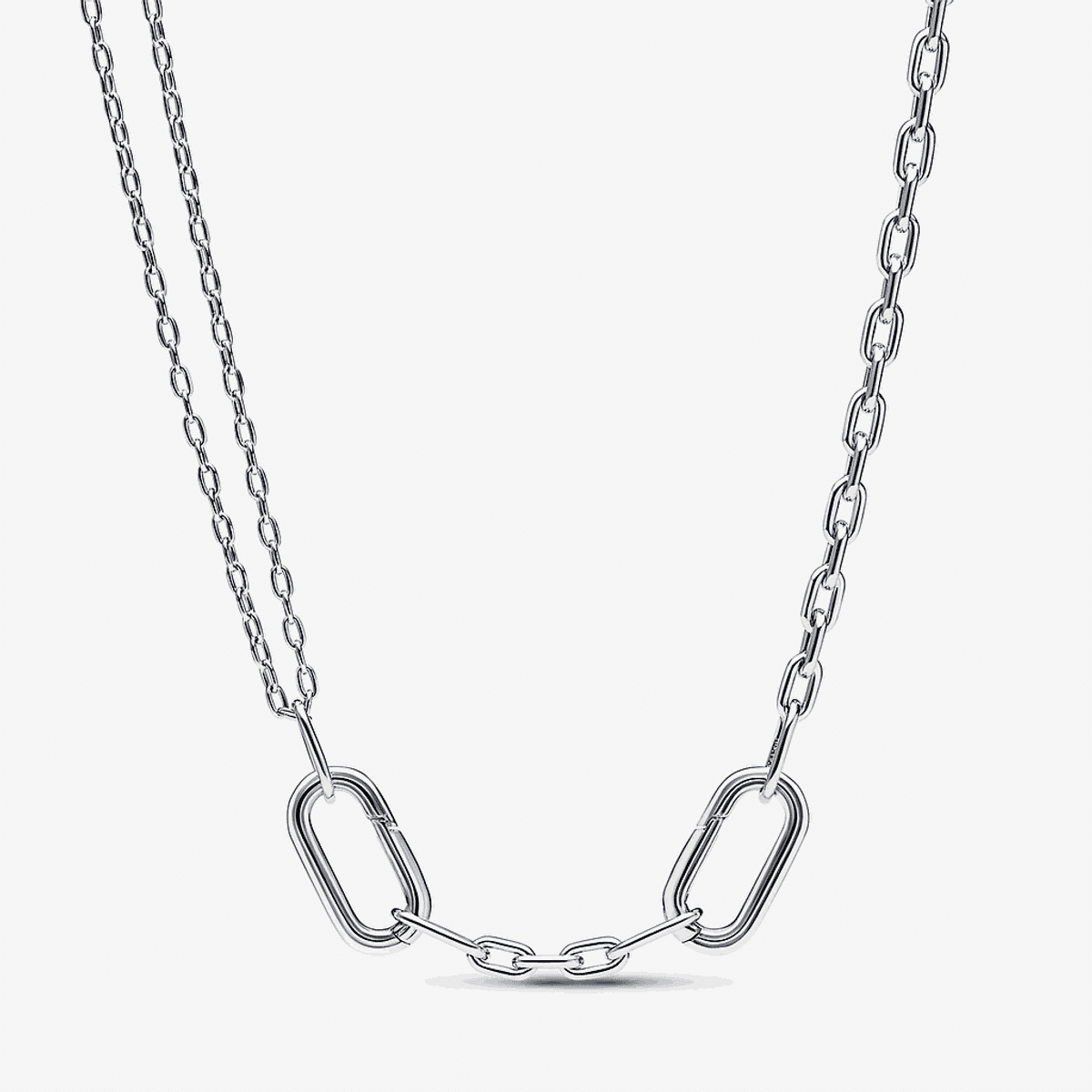 Collar de Eslabones Doble Link Pandora ME en plata de ley - 392303C00
