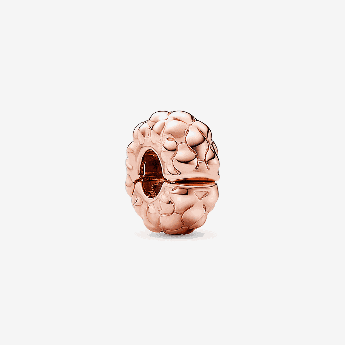 Clip Pandora con Tachuelas Fino en plata chapada en oro rosa - 782716C00