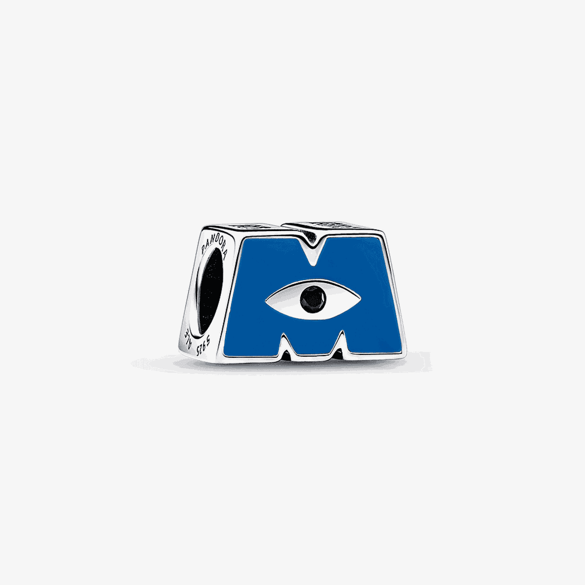 Charm Pandora Logotipo M de Monsters Inc en plata con esmalte azul - 792753C01
