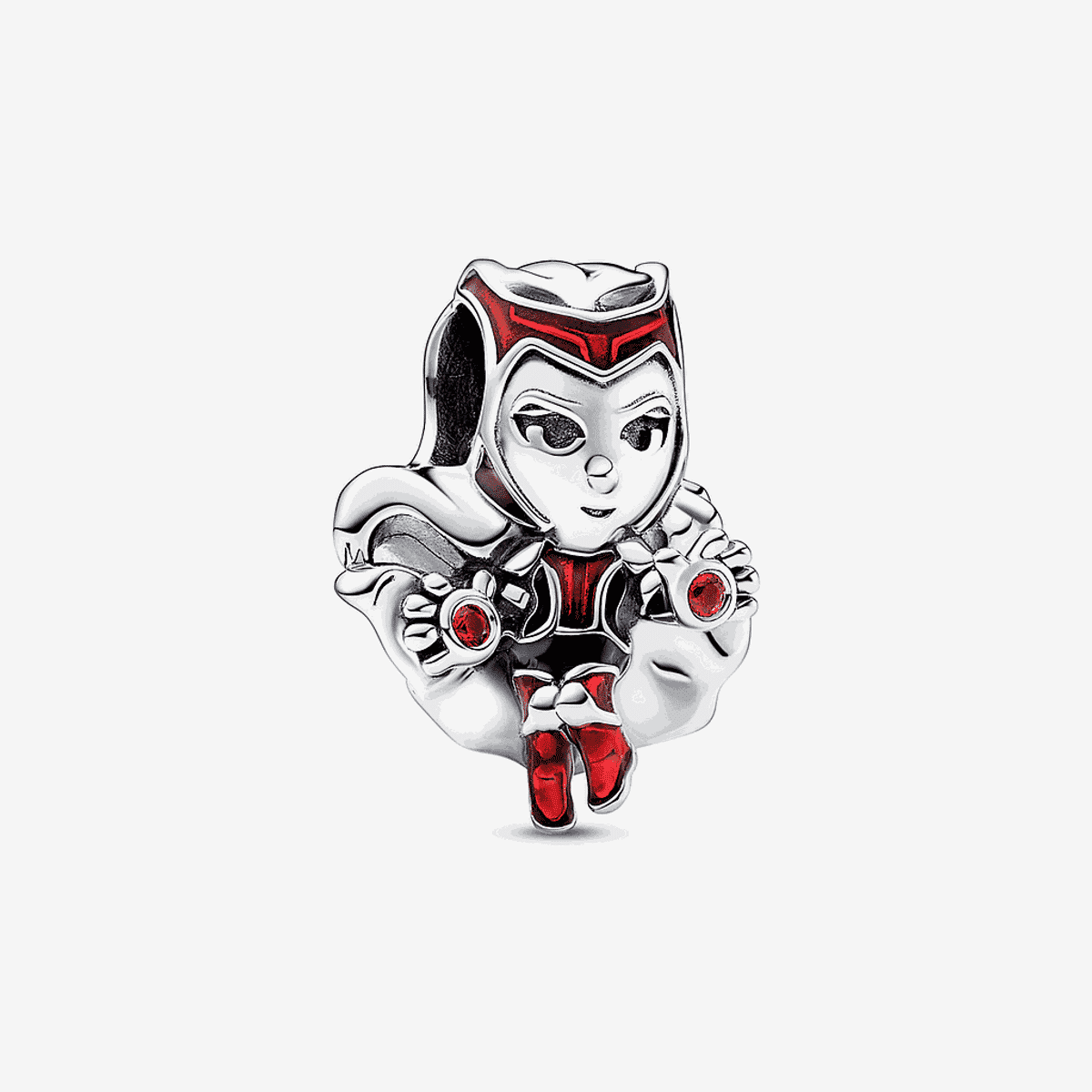 Charm Pandora de plata Bruja Escarlata de Marvel con detalles en rojo y negro - 792763C01