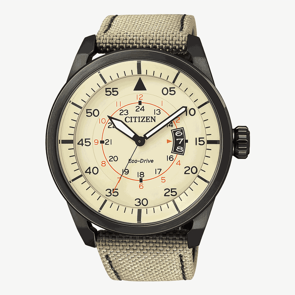 Reloj Citizen OF Collection 3 Agujas Correa Tela - AW1365-19P