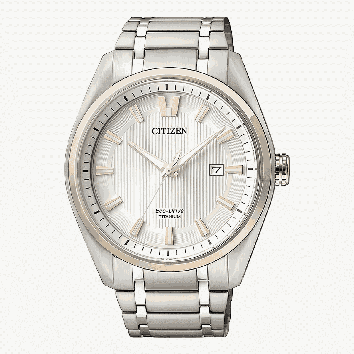 Reloj Citizen Super Titanium Esfera Plateada - AW1244-56A