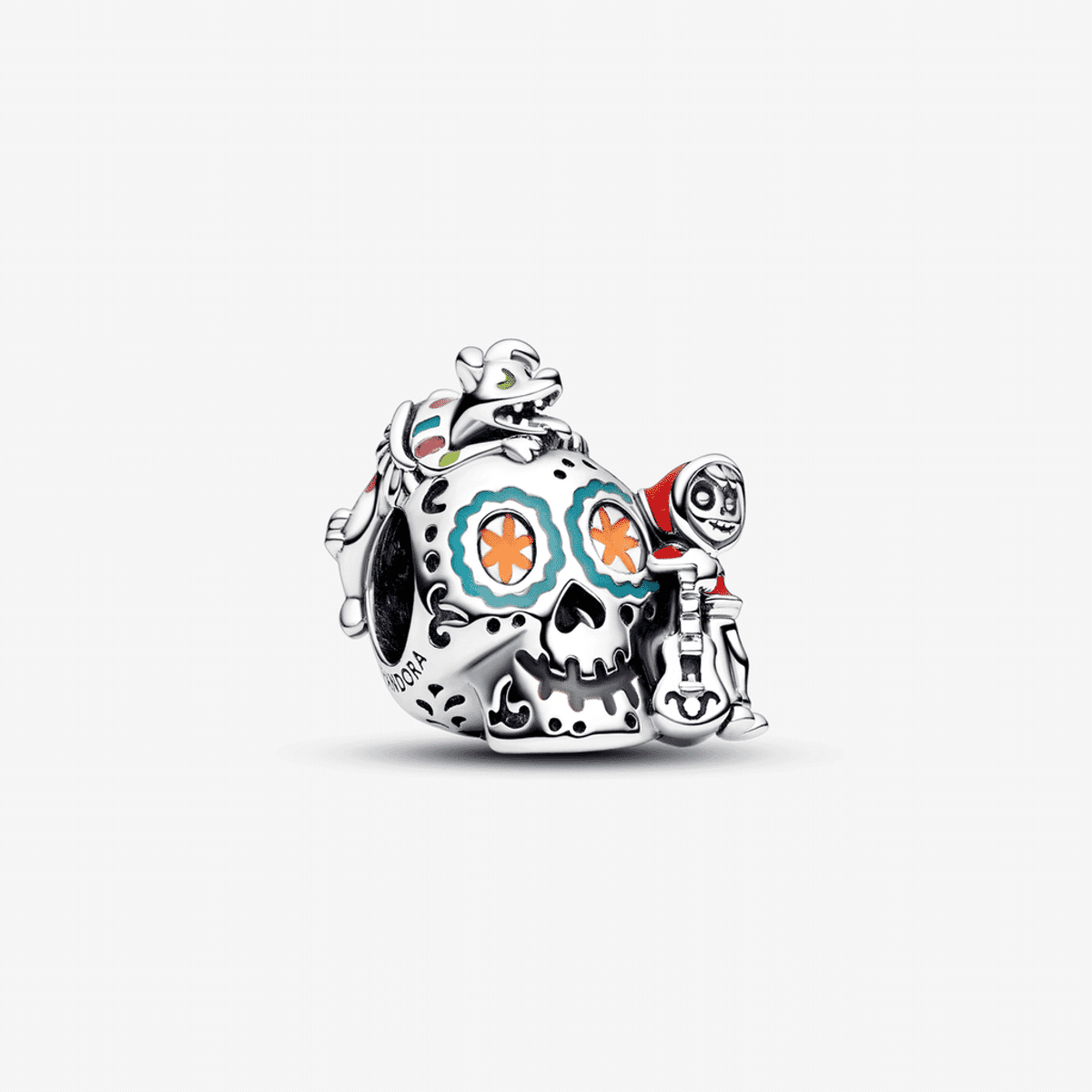 Charm calavera Pandora Disney Coco luminiscente en plata - 792817C01