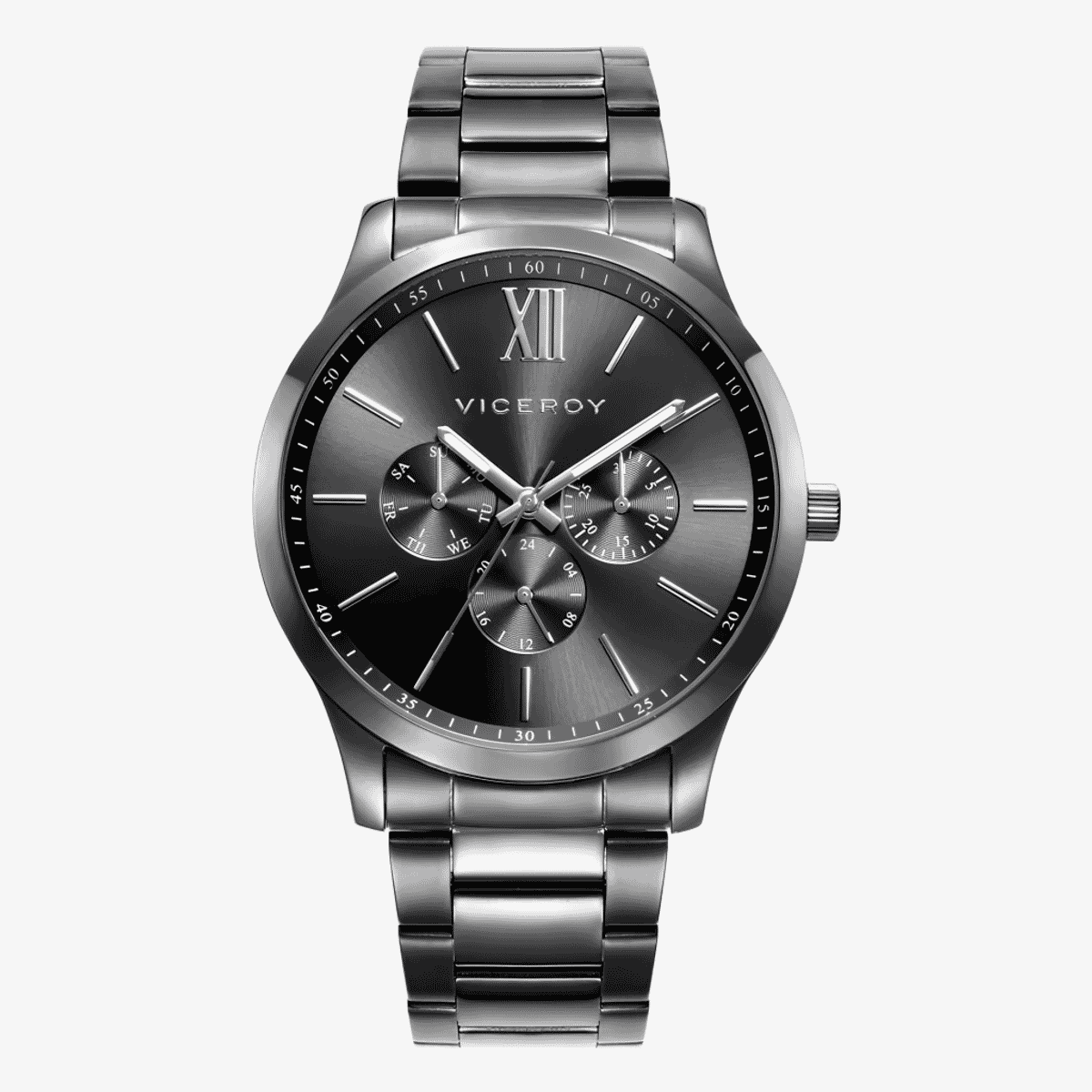 Reloj Viceroy Magnum multifunción con brazalete de acero gris y esfera gris - 401187-13 Reloj Viceroy Magnum multifunción con brazalete de acero gris y esfera gris - 401187-13