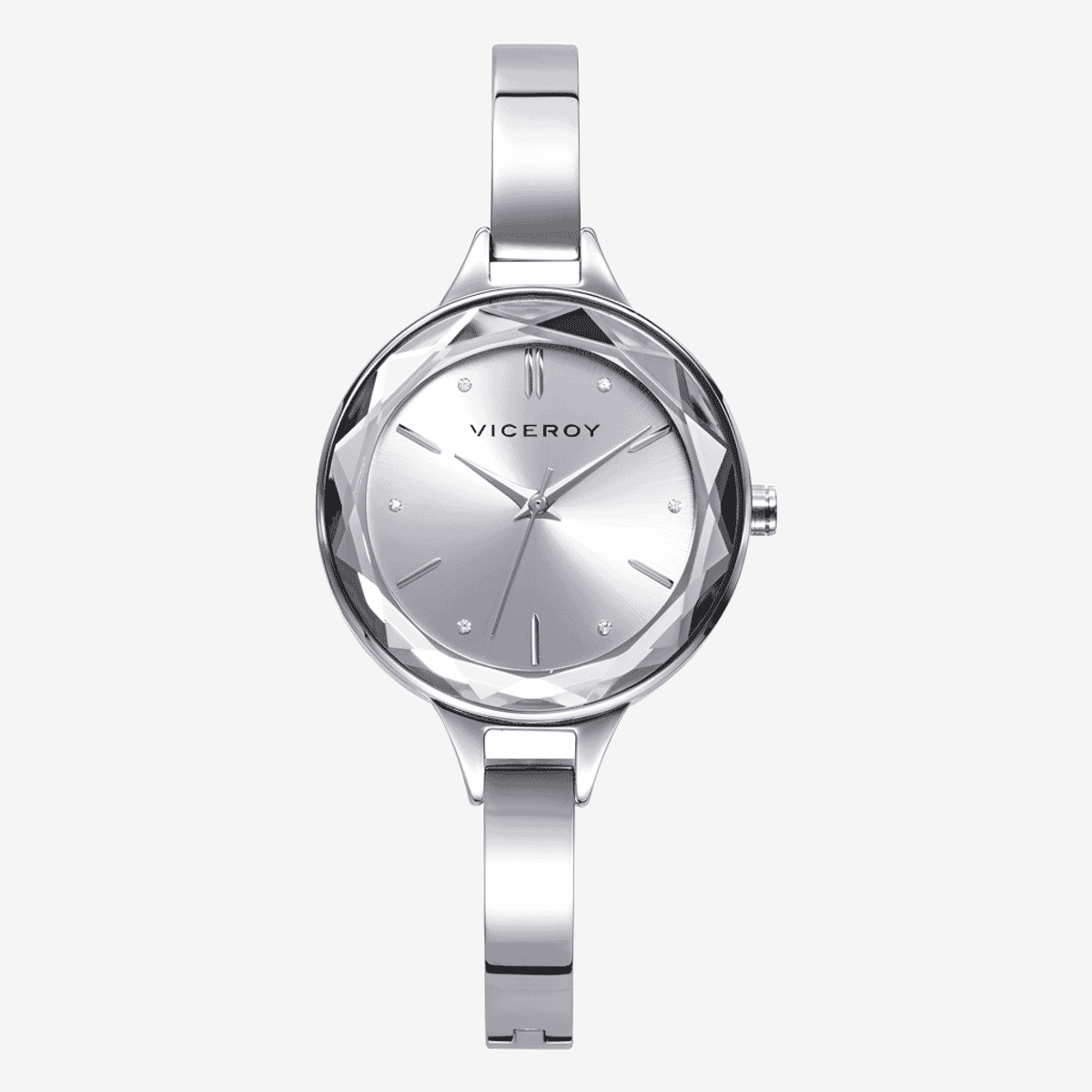 Reloj Viceroy Chic con esfera plateada y brazalete minimal en acero plateado - 471314-07
