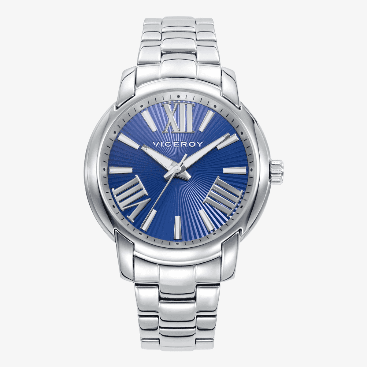 Reloj Viceroy Chic Rocío Osorno con brazalete de acero plateado y esfera azul - 401266-33