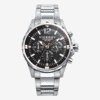 Reloj Viceroy Heat, Cronógrafo, Brazalete Acero Plateado, Esfera Negra 401245-55