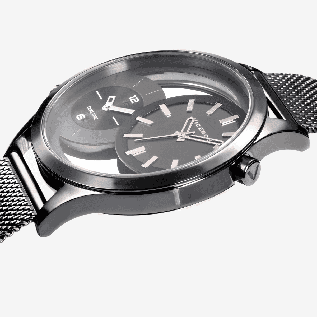 Reloj Viceroy Beat, Tres Agujas, Brazalete Malla Negra, Dobre