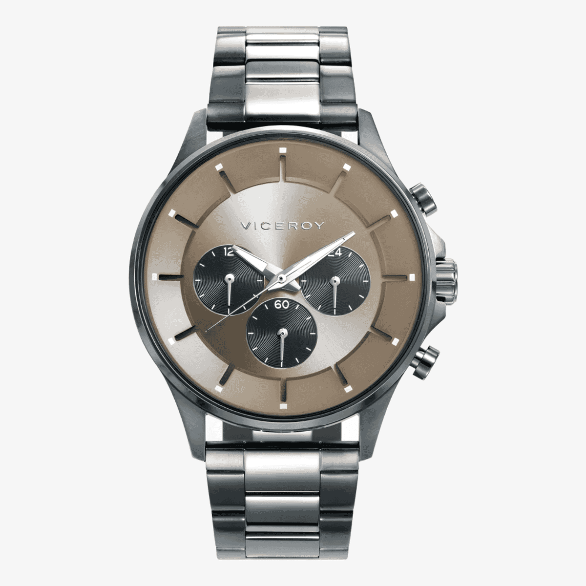 Reloj Viceroy Beat multifunción con brazalete de acero bicolor y esfera beige - 42391-17 Reloj Viceroy Beat multifunción con brazalete de acero bicolor y esfera beige - 42391-17