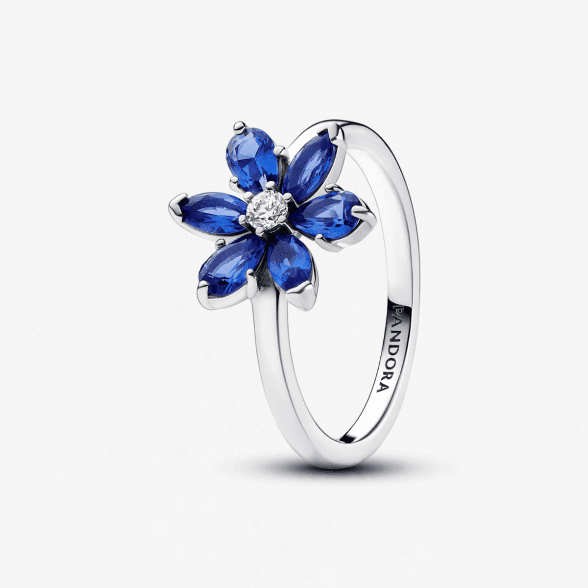 Anillo Pandora Herbario Brillante Azul en plata con cristales azules - 193000C01