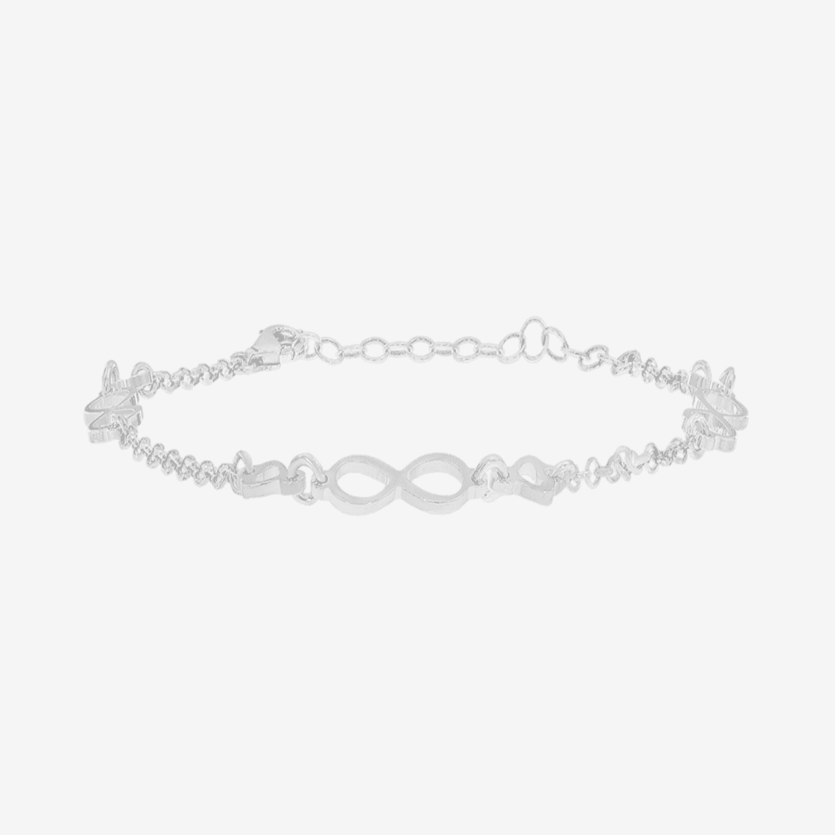 Pulsera Infinity Love de B&U en plata, diseño con símbolo de infinito - PPU4033