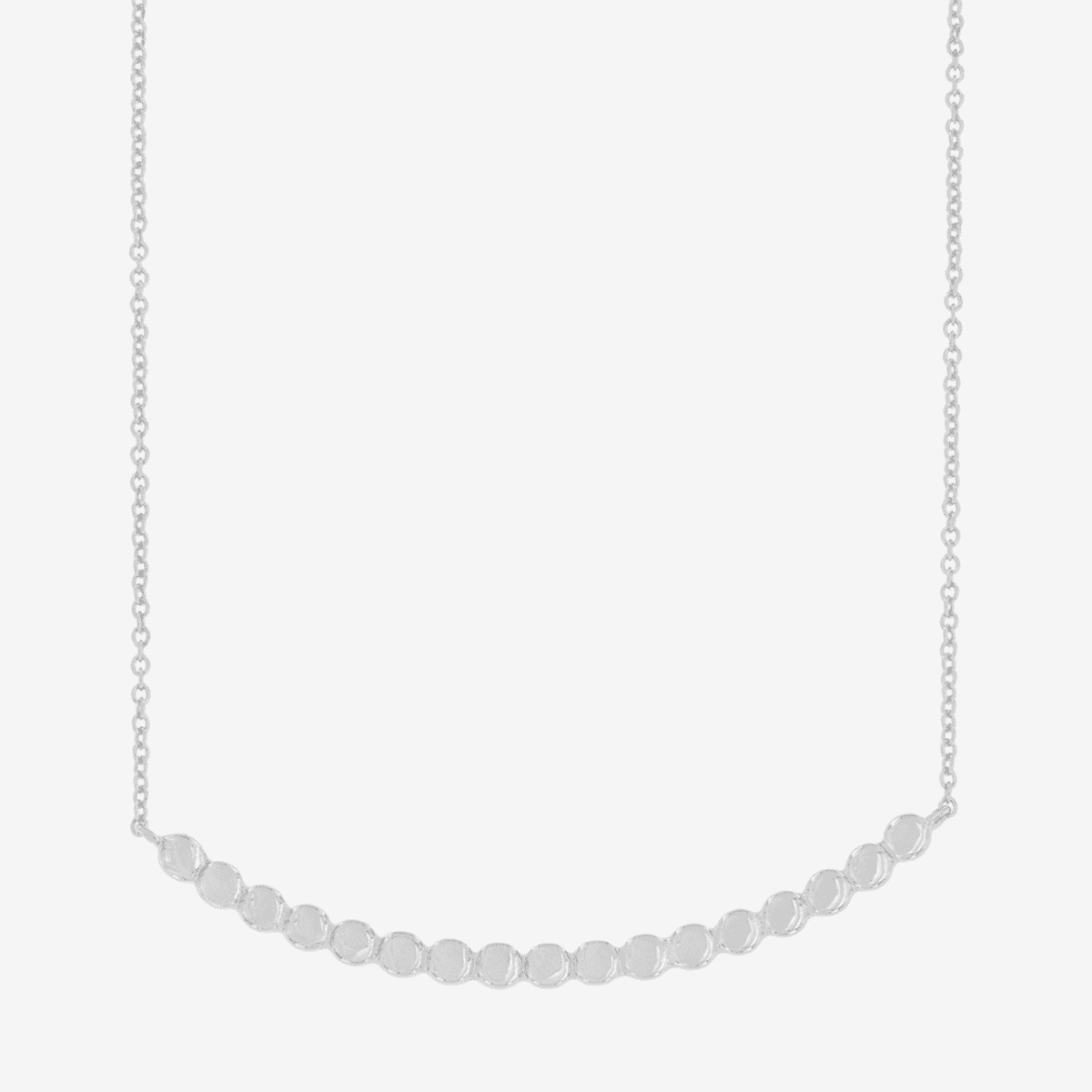 Collar B&U Infinity Dots de plata con diseño de puntos curvos - 51HV0540