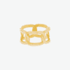 Anillo de Plata Baño Oro Shackle 12HX1020