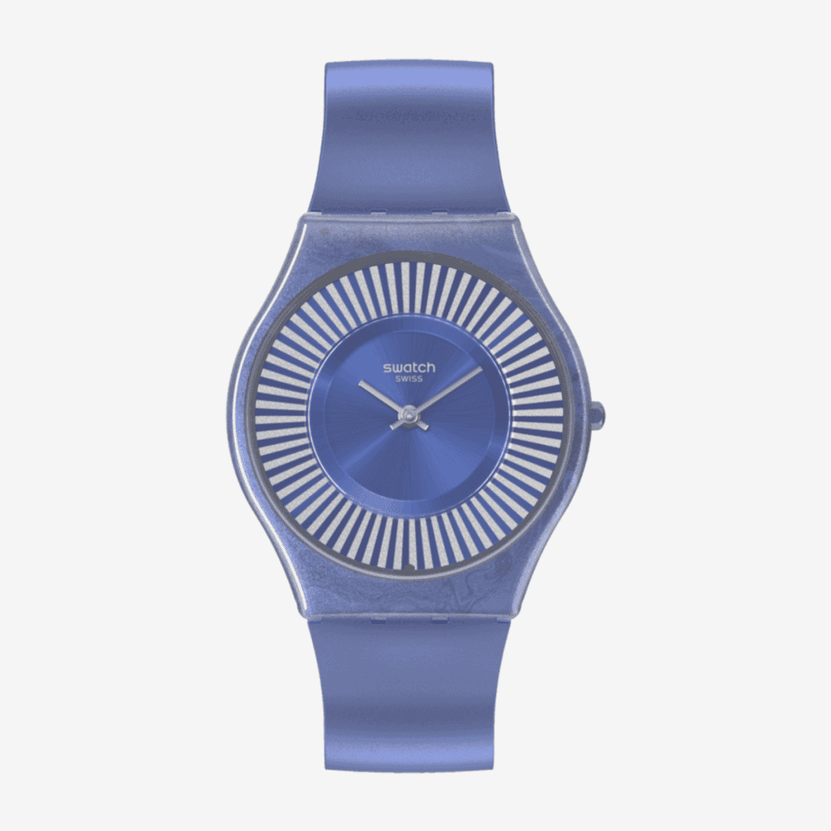 Reloj Swatch Metro Deco con caja y correa en azul metálico - SS08N110