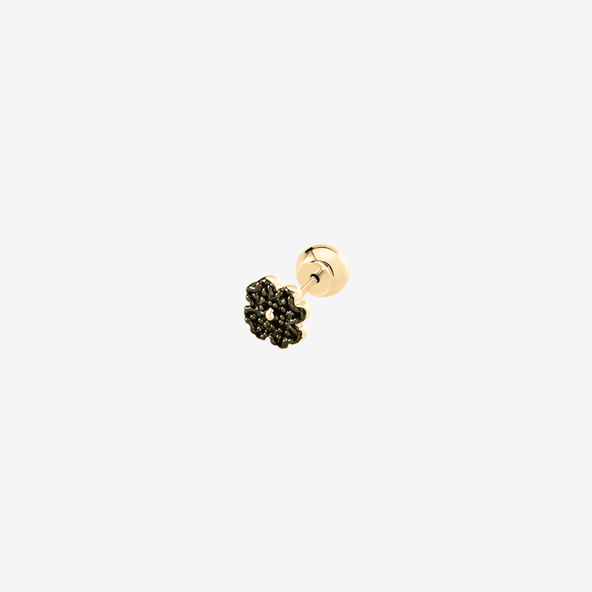 Piercing mini trébol de Agatha Paris dorado con cristales verdes - 2380564-658-TU