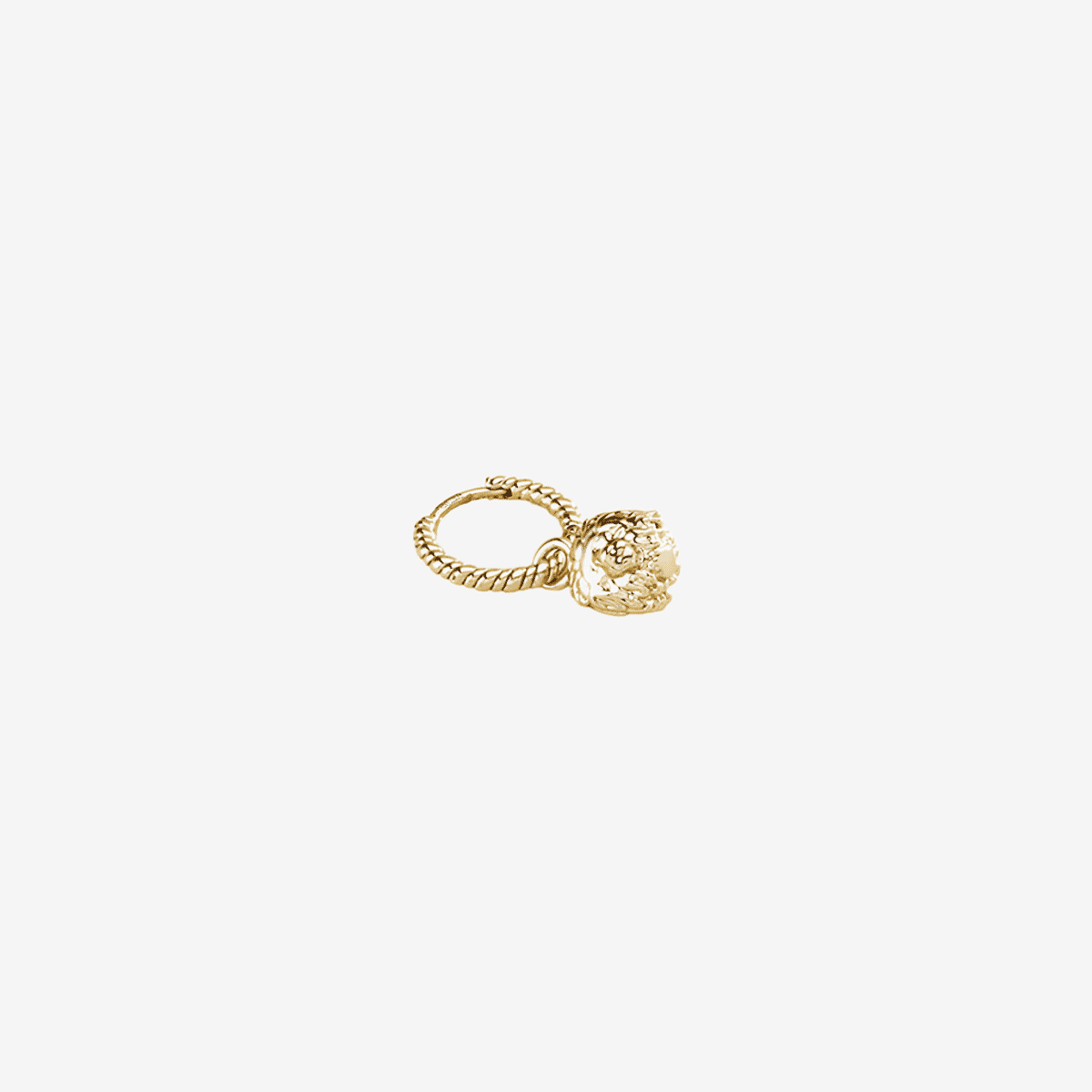 Piercing criolla Agatha Paris Mini León en acabado dorado con charm de león - 2380671-157-TU