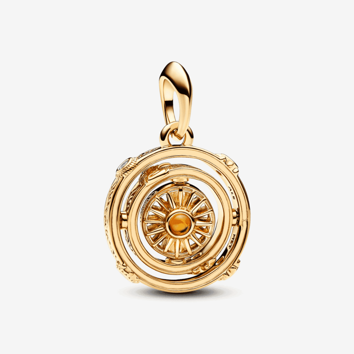Charm colgante Pandora Astrolabio Giratorio de Juego de Tronos bañado en oro - 762971C01
