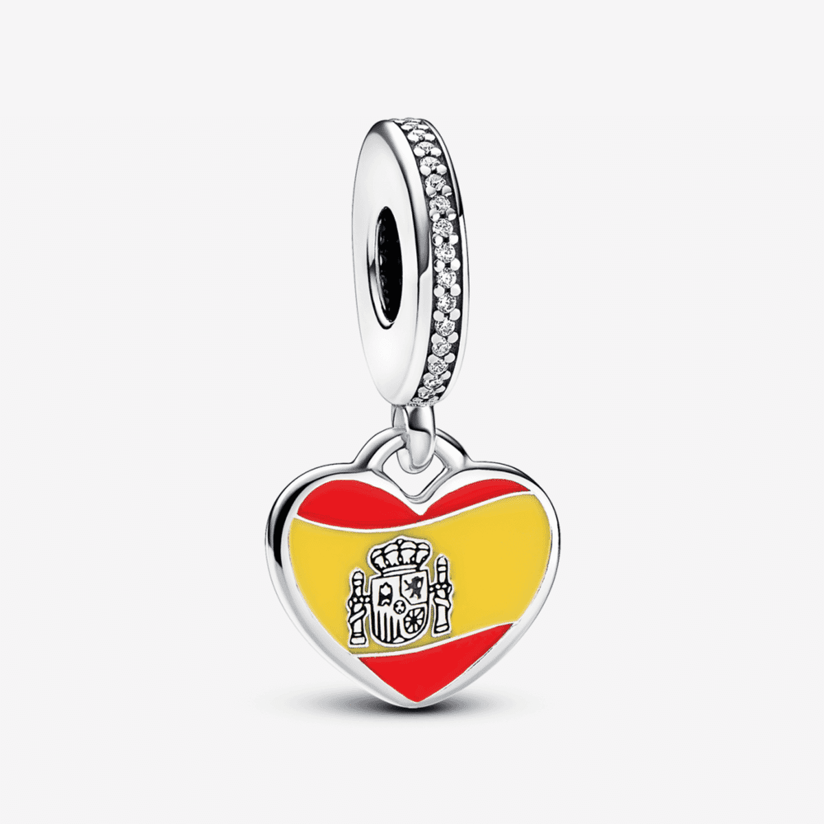 Charm colgante Pandora bandera España en plata con esmalte - 792017CZ_E019