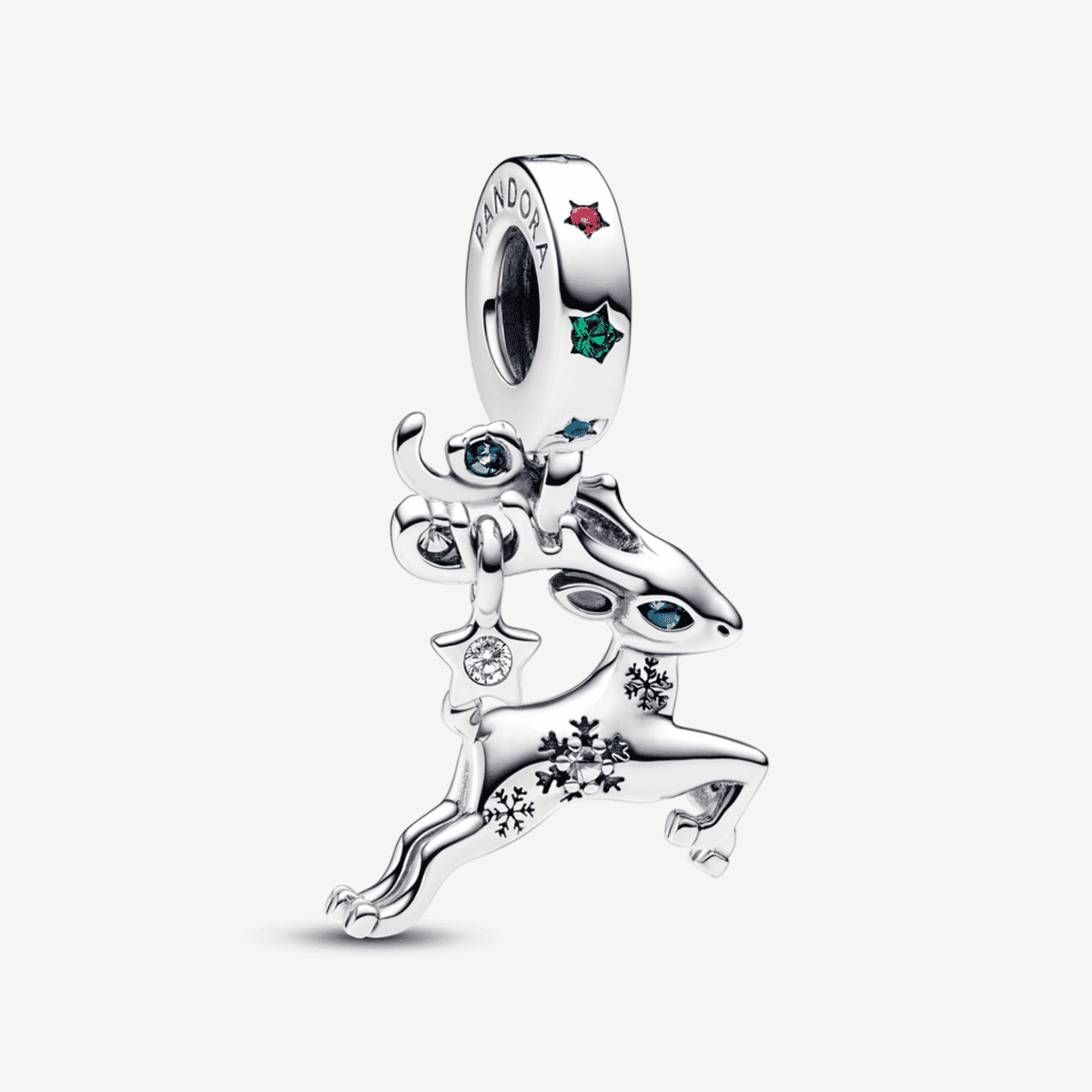 Charm colgante Pandora Reno de Navidad Mágico en plata - 792826C01