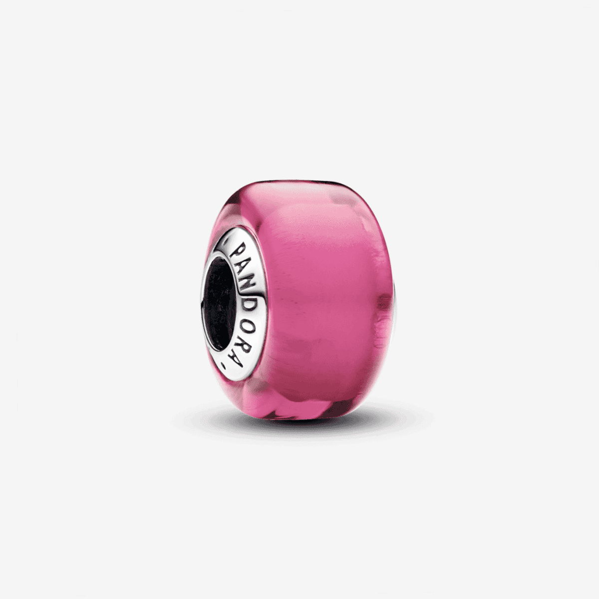 Charm Pandora de cristal de Murano rosa en plata de ley - 793107C00