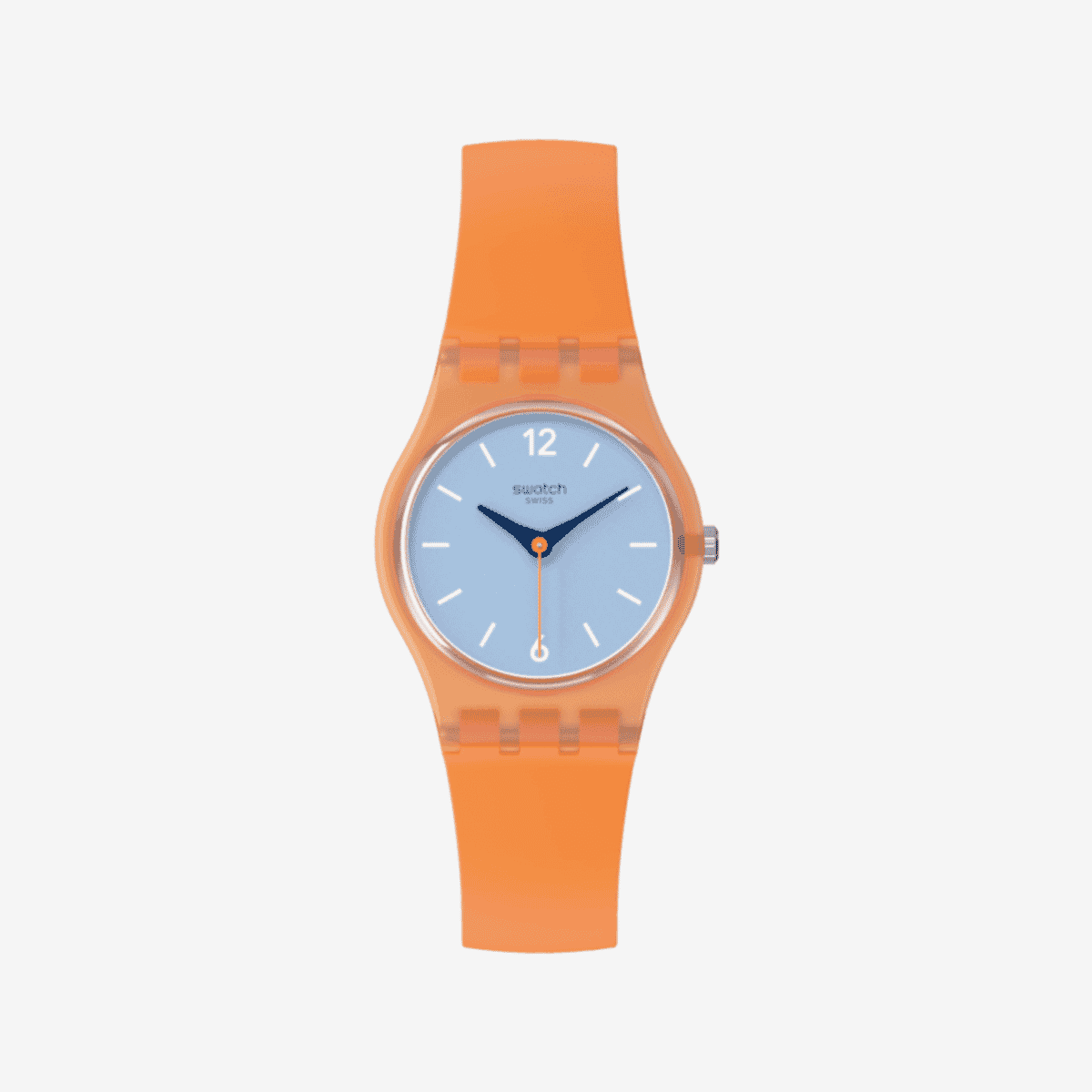 Reloj Swatch View From a Mesa con correa naranja y esfera azul - LO116