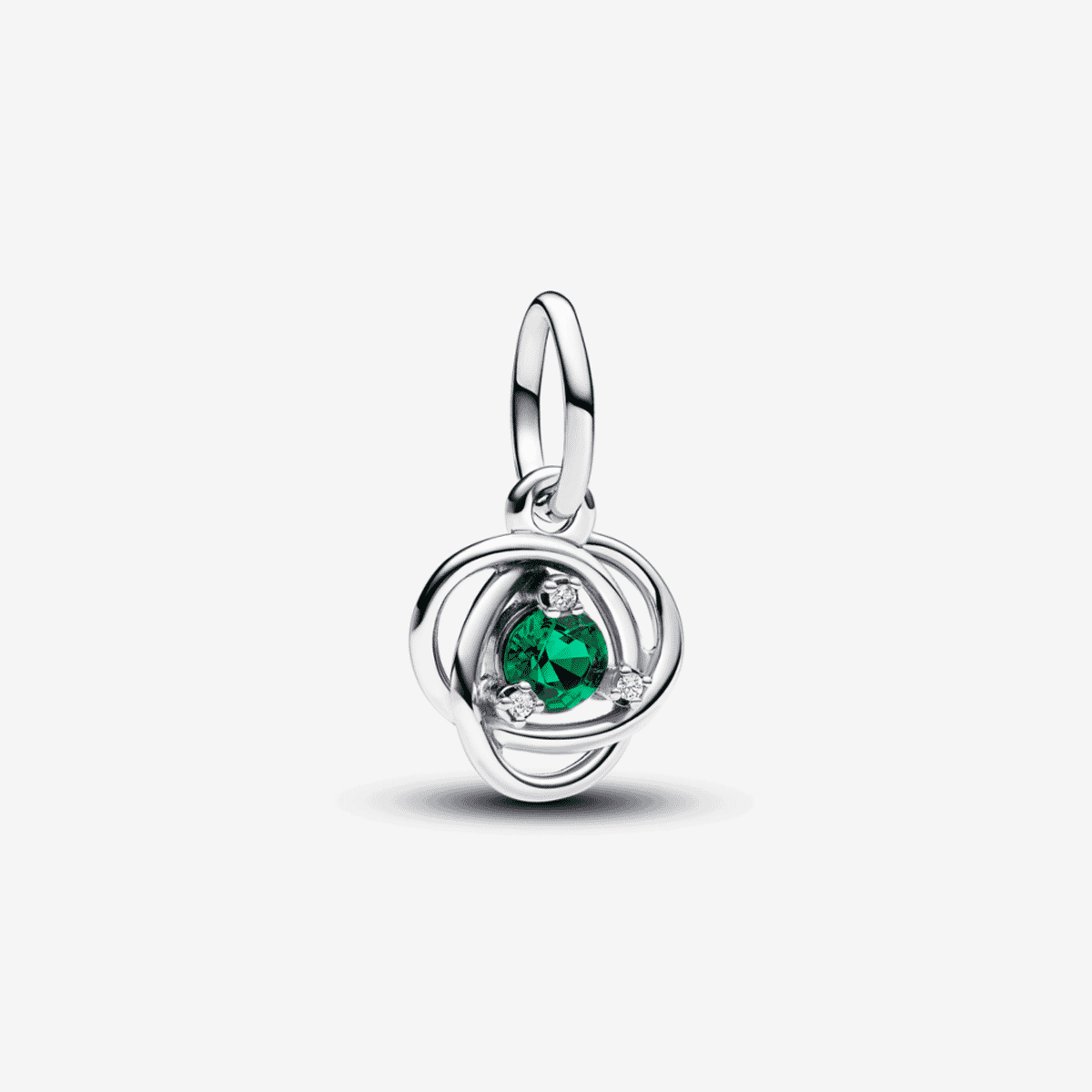 Charm Colgante Pandora Círculo Eternity Verde en plata con cristal verde - 793125C05