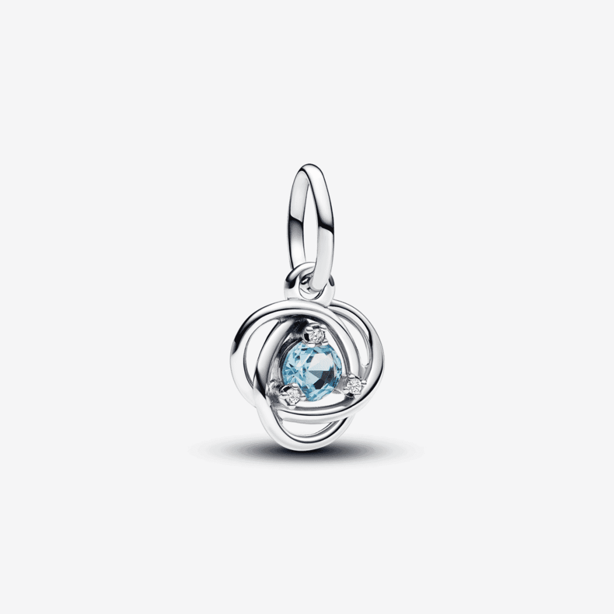 Charm Colgante Pandora Círculo Eternity Azul Aguamarina en plata con cristal azul - 793125C03