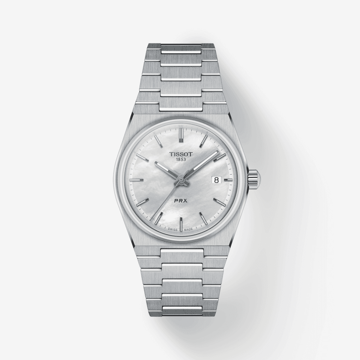 Reloj Tissot PRX 35mm Acero Esfera Blanca - T1372101111100