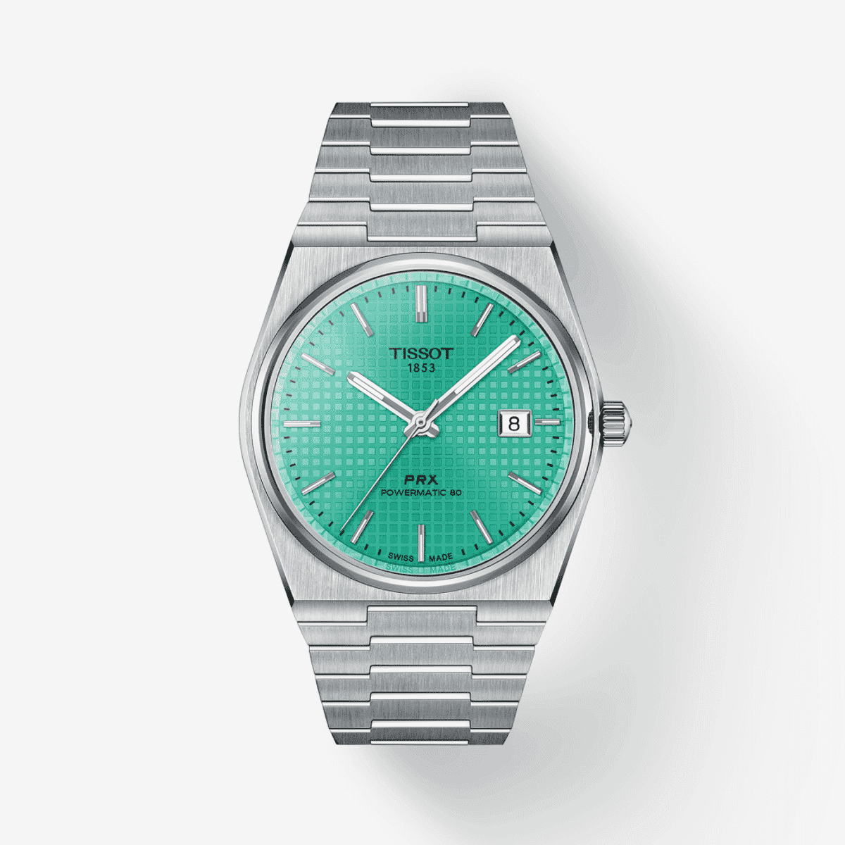 Reloj Tissot PRX Powermatic 80 40mm Acero Esfera Verde - T1374071109101