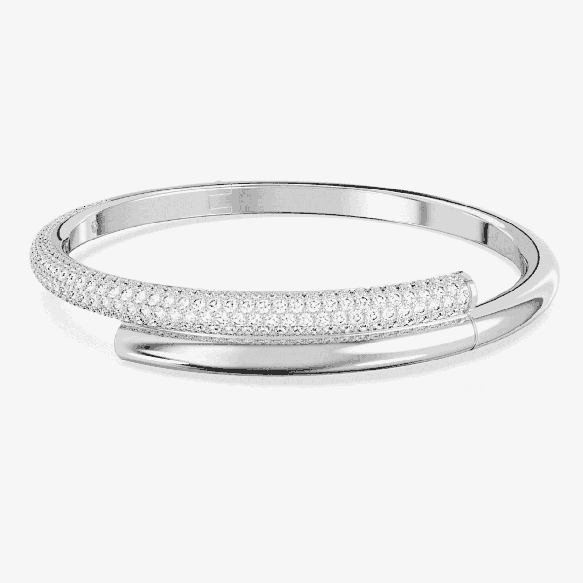 Brazalete Dextera de Swarovski con cristales blancos y baño de rodio - swa-5670252