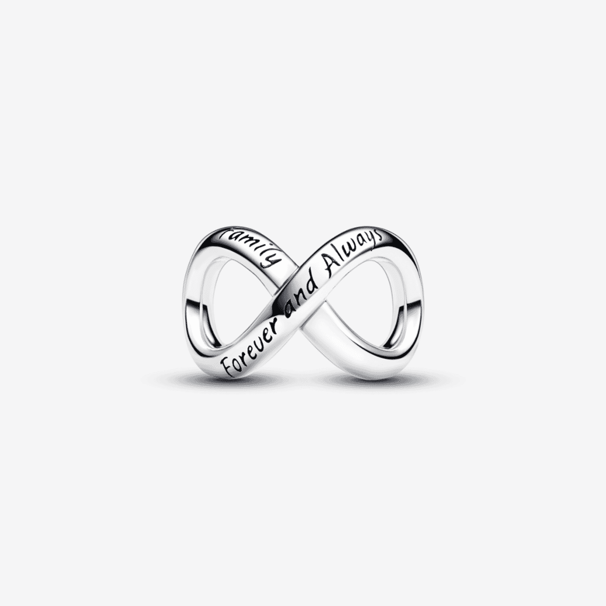 Charm Pandora Infinito Para Siempre en plata con inscripción - 793243C00