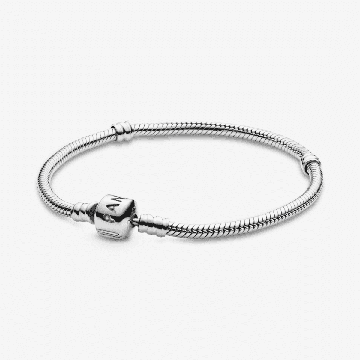 Pulsera de plata de ley y cierre Pandora con diseño clásico - 590702HV