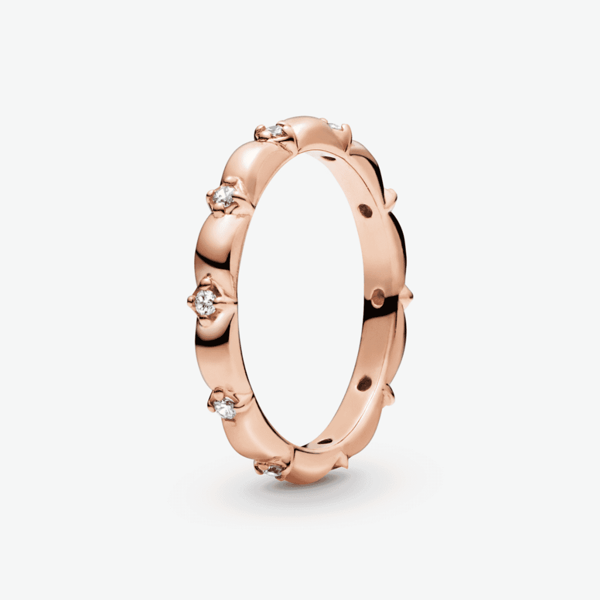 Anillo Pandora Pétalos de Flor Chapado en Oro Rosa - 188791C01