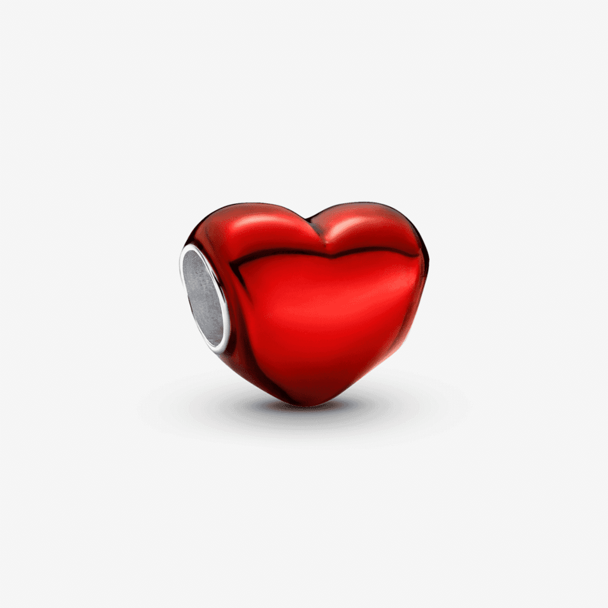 Charm Pandora Corazón Metálico Rojo en plata de ley con acabado brillante rojo - 793337C02 Charm Pandora Corazón Metálico Rojo en plata de ley con acabado brillante rojo - 793337C02