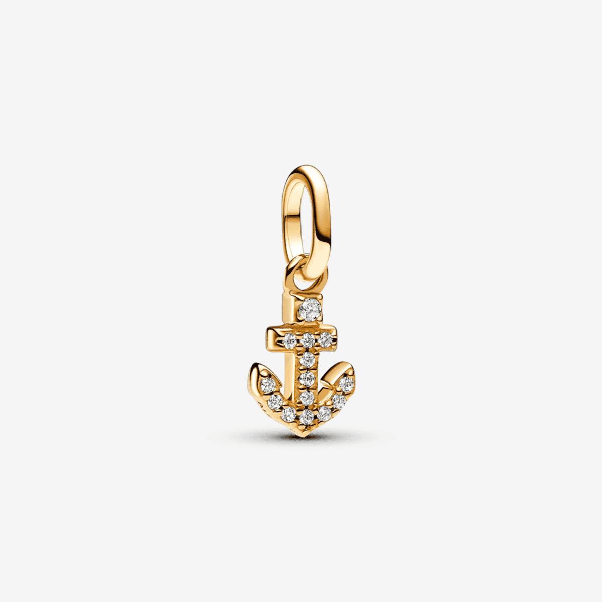 Charm Mini Colgante Pandora ME Ancla en metal chapado en oro con cristales - 763369C01