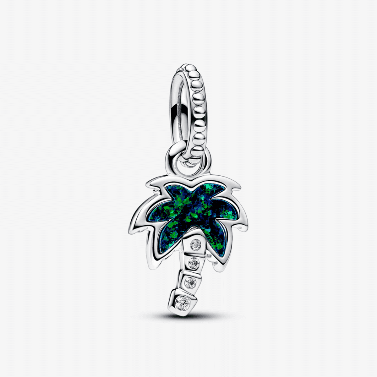 Charm Colgante Pandora Palmera Verde Opalescente en plata de ley - 793352C01