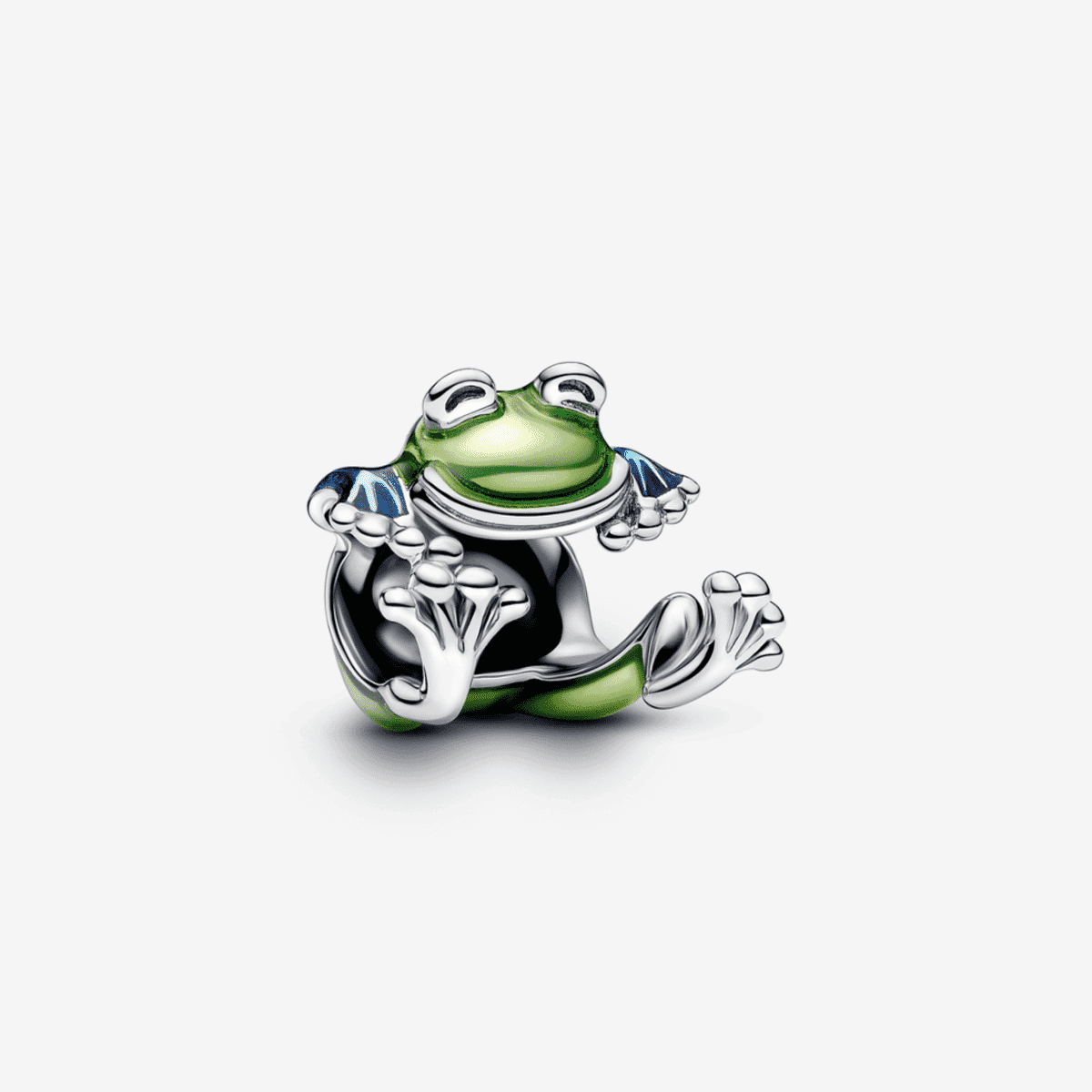 Charm Pandora Rana Trepadora en plata con esmalte verde y azul - 793342C01