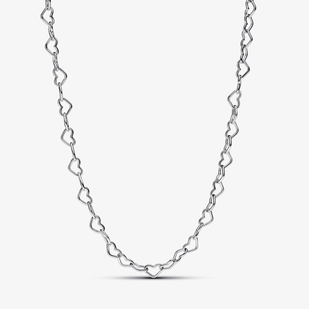 Collar Pandora Corazones Unidos en plata de ley con eslabones en forma de corazón - 393334C00