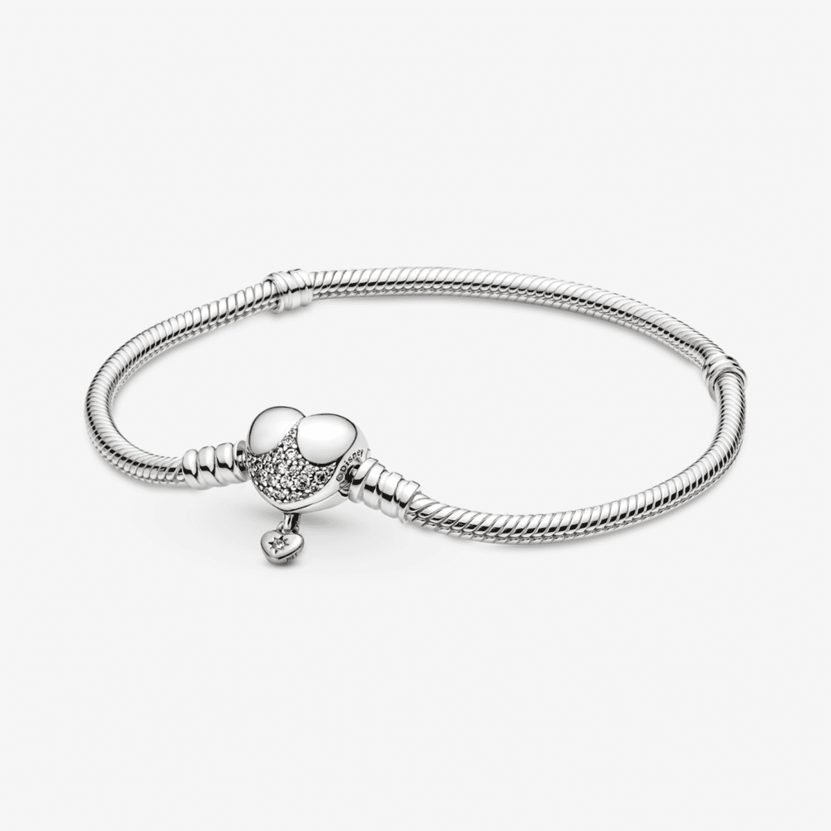 Pulsera Pandora Moments Princesas Disney en plata de ley con detalles en oro - vista frontal - 569563C01