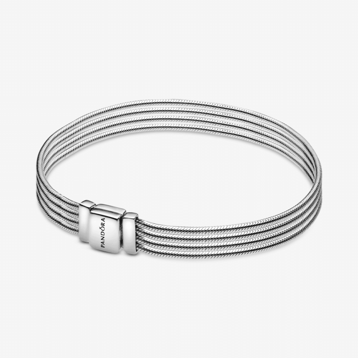 Pulsera Pandora Reflexions en plata de ley con múltiples cadenas de serpiente - 597943