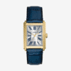 Reloj Fossil Carraway de piel de cocodrilo en tono azul marino con tres agujas FS6076