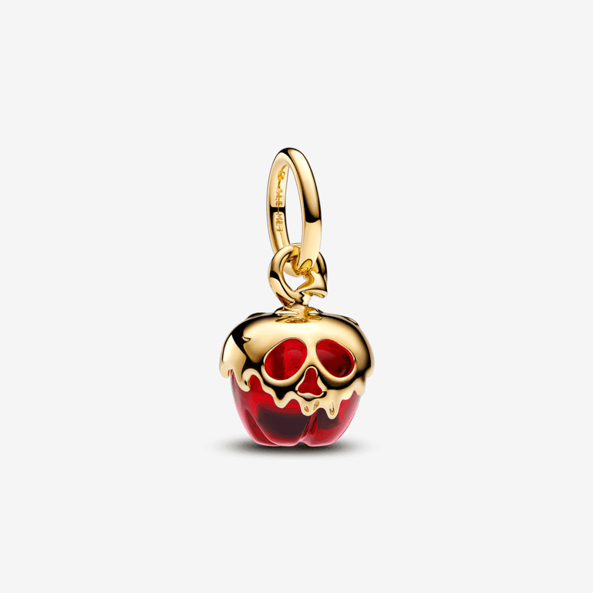 Charm colgante Pandora Disney en aleación chapada en oro con manzana roja esmaltada - 763421C01