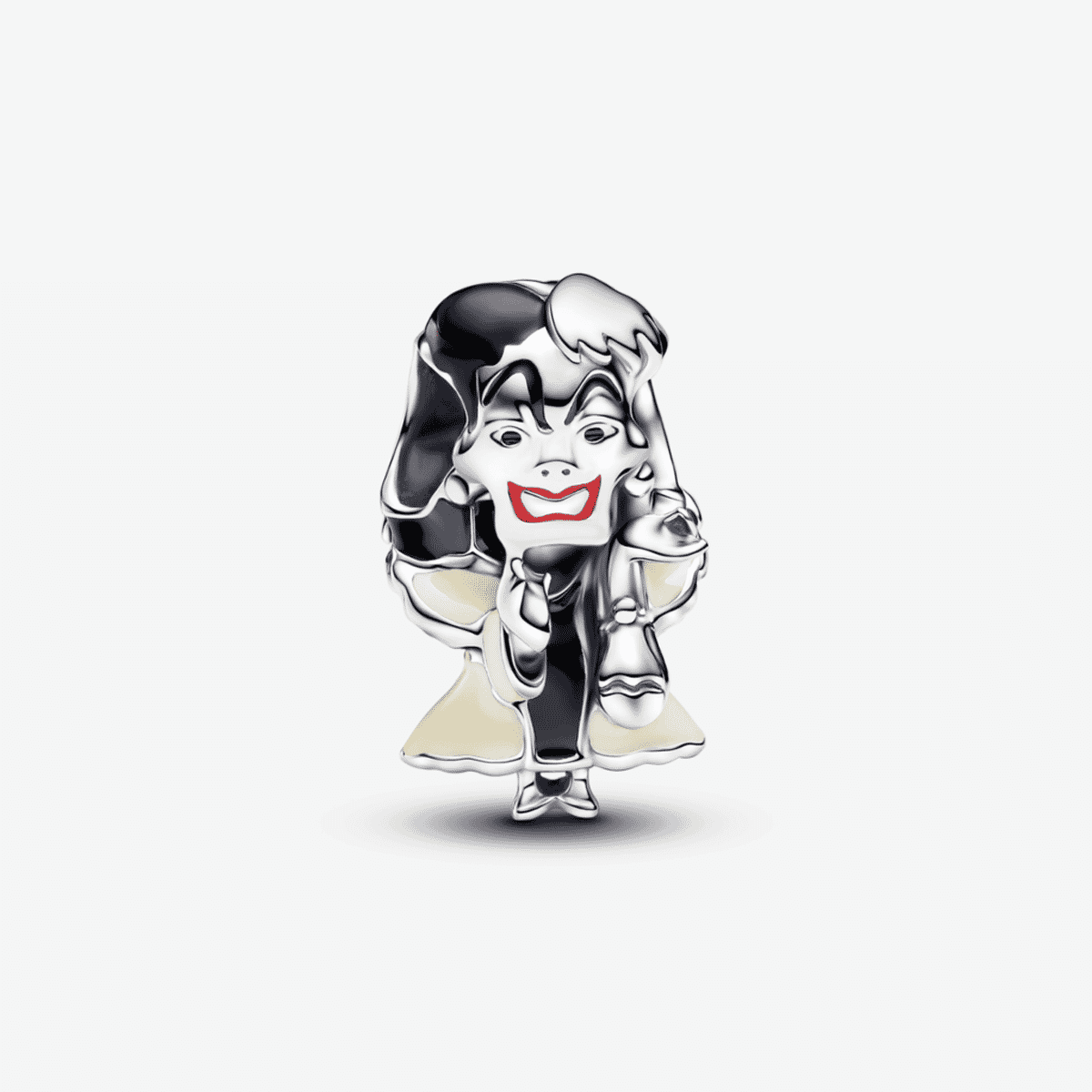 Charm Pandora Cruella de Vil Villanos de Disney en plata con esmalte negro y blanco - 793424C01