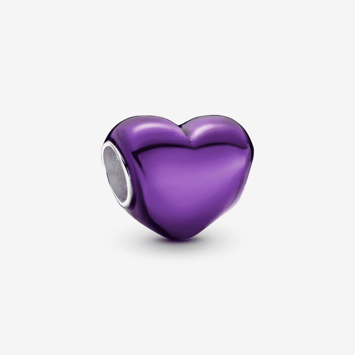 Charm Pandora Corazón Morado Metálico en plata de ley con esmalte púrpura - 793337C01