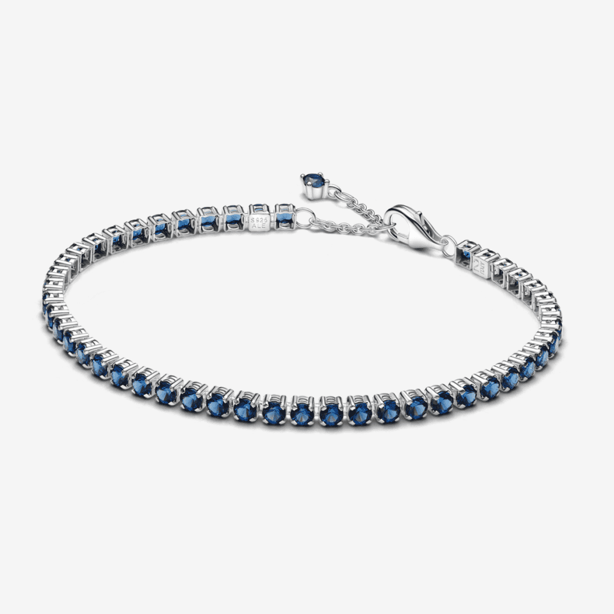 Pulsera Pandora Tenis Azul Brillante en plata con piedras azules - 591469C02