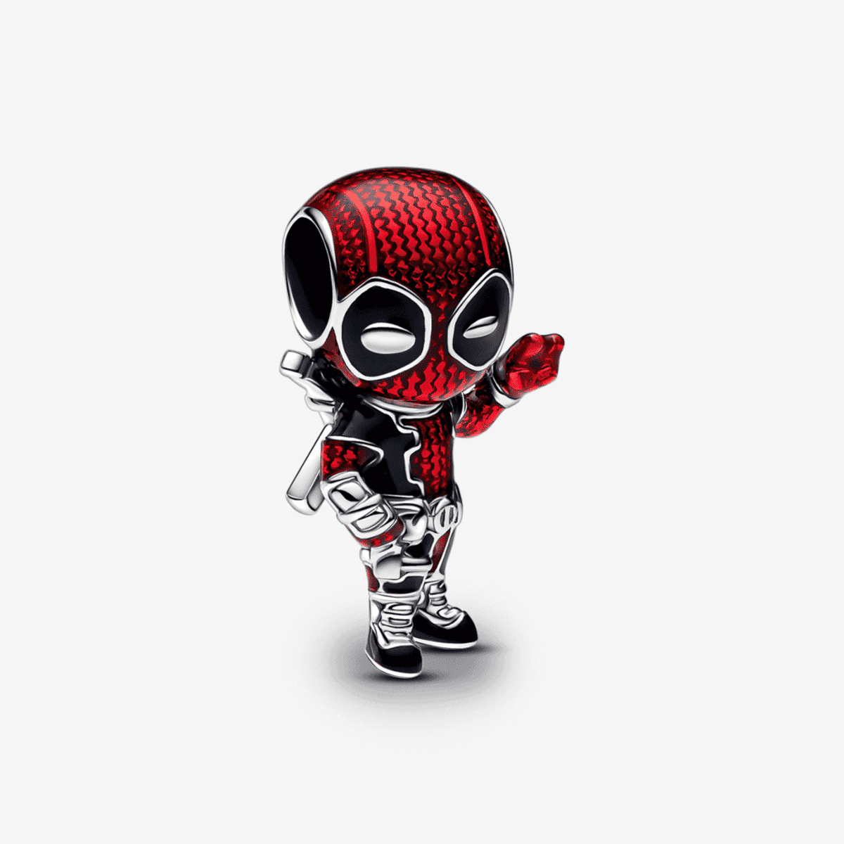 Charm Pandora de Deadpool de Marvel en plata y esmalte rojo - 793360C01