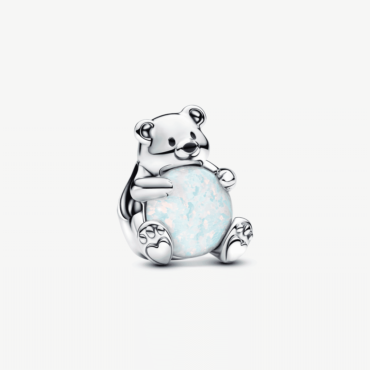 Vista frontal del Charm Pandora Oso Polar. - 793589C01