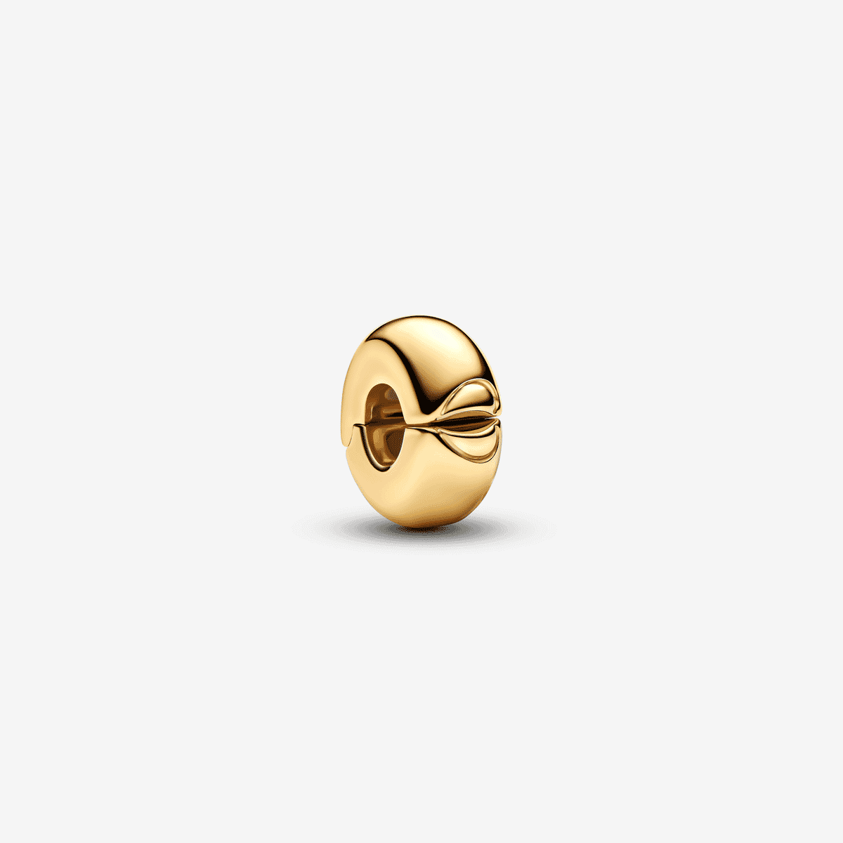 Charm de Clip Redondo chapado en oro vista frontal - 763678C00