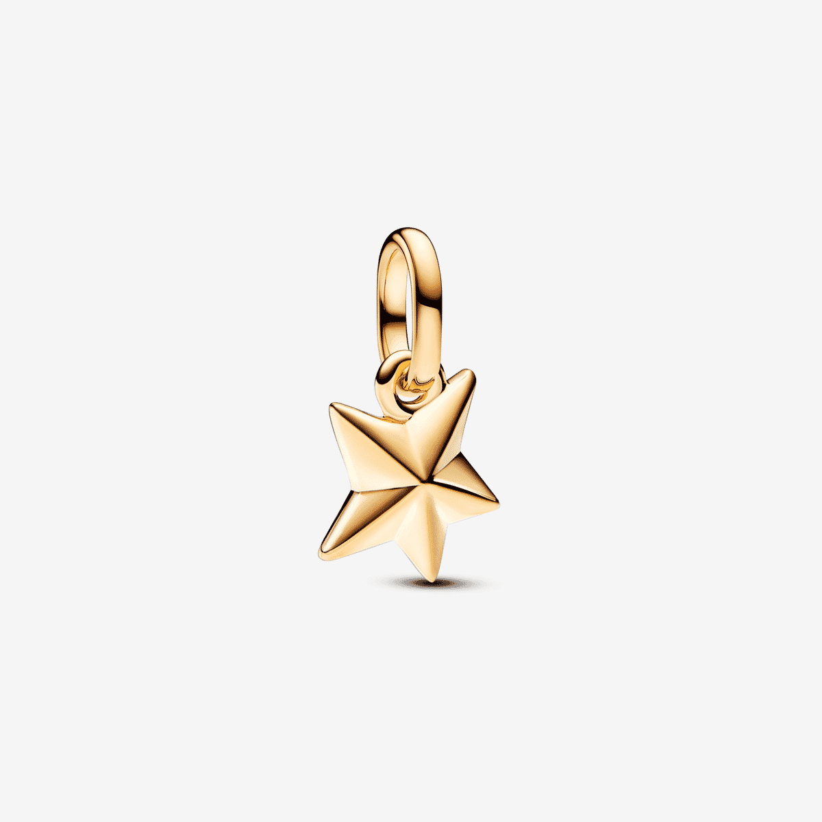 Mini Charm Colgante Estrella Facetada chapado en oro de segunda ley - 763628C01