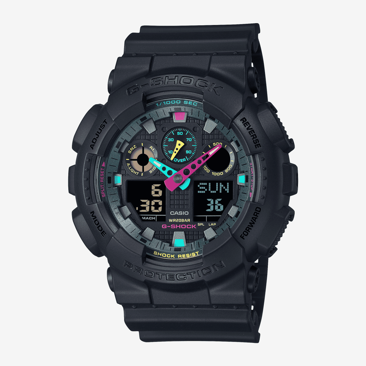 Reloj Casio G-Shock Classic GA-100MF-1AER con brazalete negro y esfera negra Reloj Casio G-Shock Classic GA-100MF-1AER con brazalete negro y esfera negra